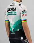 SPORTFUL Cyklistický dres s krátkým rukávem - BORA HANSGROHE 2021 - šedá/zelená