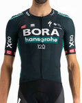 SPORTFUL Cyklistický dres s krátkým rukávem - BORA HANSGROHE 2021 - zelená/černá
