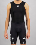 SPORTFUL Cyklistické kalhoty krátké s laclem - BORA HANSGROHE 2021 - černá