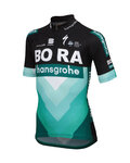 SPORTFUL Cyklistický dres s krátkým rukávem - BORA 2019 KIDS - černá/zelená