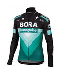 SPORTFUL Cyklistická zateplená bunda - BORA 2019 PARTIAL - černá/zelená