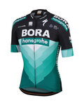 SPORTFUL Cyklistický dres s krátkým rukávem - BORA HANSGROHE 2019 - černá/zelená
