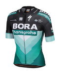 SPORTFUL Cyklistický dres s krátkým rukávem - BORA HANSGROHE 2019 - zelená/černá