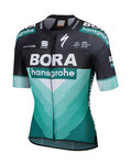 SPORTFUL Cyklistický dres s krátkým rukávem - BORA HANSGROHE 2019  - zelená/černá