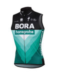 SPORTFUL Cyklistická vesta - BORA HANSGROHE 2019 - zelená/černá