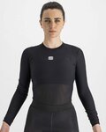 SPORTFUL Cyklistické triko s dlouhým rukávem - BODYFIT PRO WOMAN - černá