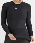 SPORTFUL Cyklistické triko s dlouhým rukávem - BODYFIT PRO WOMAN - černá