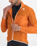 SPORTFUL Cyklistická větruodolná bunda - HOT PACK EASYLIGHT - oranžová
