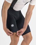 SPORTFUL Cyklistické kalhoty krátké s laclem - BODYFIT PRO LTD - černá