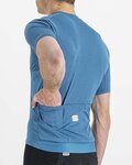 SPORTFUL Cyklistický dres s krátkým rukávem - MATCHY - modrá