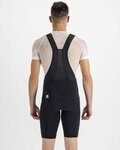 SPORTFUL Cyklistické kalhoty krátké s laclem - TOTAL COMFORT - černá