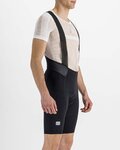 SPORTFUL Cyklistické kalhoty krátké s laclem - TOTAL COMFORT - černá