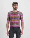 SPORTFUL Cyklistický dres s krátkým rukávem - GLITCH BOMBER - zelená