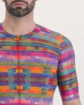 SPORTFUL Cyklistický dres s krátkým rukávem - GLITCH BOMBER - zelená