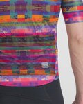 SPORTFUL Cyklistický dres s krátkým rukávem - GLITCH BOMBER - zelená