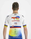 SPORTFUL Cyklistický dres s krátkým rukávem - TOTAL ENERGIES 2022 - bílá/žlutá/modrá/oranžová
