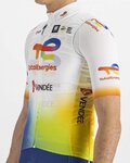 SPORTFUL Cyklistická vesta - TOTAL ENERGIES 2022 - oranžová/modrá/žlutá/bílá