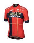 SPORTFUL Cyklistický dres s krátkým rukávem - BAHRAIN MERIDA 2019 - červená/modrá