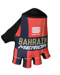 SPORTFUL Cyklistické rukavice krátkoprsté - BAHRAIN MERIDA 2019 - červená/modrá