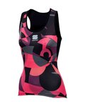 SPORTFUL Cyklistický dres bez rukávů - PRIMAVERA LADY - růžová/černá