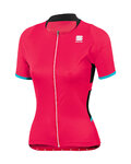 SPORTFUL Cyklistický dres s krátkým rukávem - LUNA LADY - černá/růžová