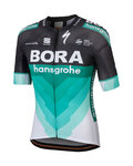 SPORTFUL Cyklistický dres s krátkým rukávem - BORA HANSGROHE 2018 - bílá/zelená/černá