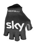 CASTELLI Cyklistické rukavice krátkoprsté - TEAM SKY 2019 - modrá/černá