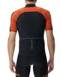 UYN Cyklistický dres s krátkým rukávem - ALLROAD AEROFIT - oranžová/černá