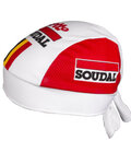 Cyklistická bandana - LOTTO SOUDAL 2019 - bílá/červená