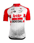 Cyklistický dres s krátkým rukávem - LOTTO SOUDAL 2019 - červená/bílá