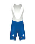 Cyklistické kalhoty krátké s laclem - QUICKSTEP 2020 ESL - modrá