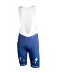 Cyklistické kalhoty krátké s laclem - QUICKSTEP 2019 ESL - modrá