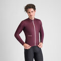 SPORTFUL Cyklistický dres s dlouhým rukávem zimní - CLASSIC THERMAL - bordó