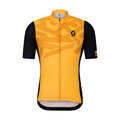 SCOTT Cyklistický dres s krátkým rukávem - RC ENDURANCE - oranžová/černá
