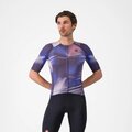 CASTELLI Cyklistický dres s krátkým rukávem - AERO RACE 8S - fialová