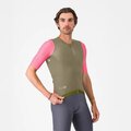 CASTELLI Cyklistický dres s krátkým rukávem - CORRETTO - růžová/hnědá