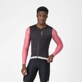 CASTELLI Cyklistický dres s dlouhým rukávem letní - CORRETTO LS - černá/růžová