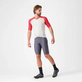 CASTELLI Cyklistický dres s krátkým rukávem - UNLIMITED ENDURANCE 3 - ivory/červená