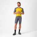 CASTELLI Cyklistický dres s krátkým rukávem - UNLIMITED ENDURANCE 3 - žlutá/šedá