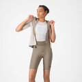 CASTELLI Cyklistické kalhoty krátké s laclem - ESPRESSO 2 W DT - béžová