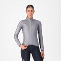 CASTELLI Cyklistická větruodolná bunda - ARIA SHELL 2 W - stříbrná