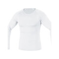 GORE Cyklistické triko s dlouhým rukávem - BASE LAYER - bílá