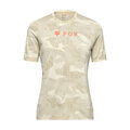 FOX Cyklistický dres s krátkým rukávem - W RANGER - béžová