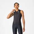 CASTELLI Cyklistický dres bez rukávů - ANIMA FLOW - černá
