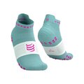 COMPRESSPORT Cyklistické ponožky kotníkové - PRO RACING SOCKS V4.0 RUN - tyrkysová