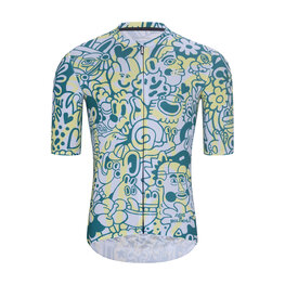 HOLOKOLO Cyklistický krátký dres a krátké kalhoty - COMIC - černá/světle modrá