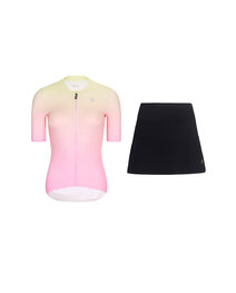 RIVANELLE krátký dres a sukně - ELEVATE - černá/růžová/vícebarevná