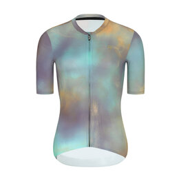 RIVANELLE Cyklistický krátký dres a krátké kalhoty - COSMA - zelená/fialová/zlatá