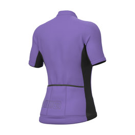 ALÉ Cyklistický dres s krátkým rukávem - SOLID COLOR BLOCK - fialová