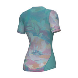 ALÉ Cyklistické triko s krátkým rukávem - PAINT INTIMO - zelená